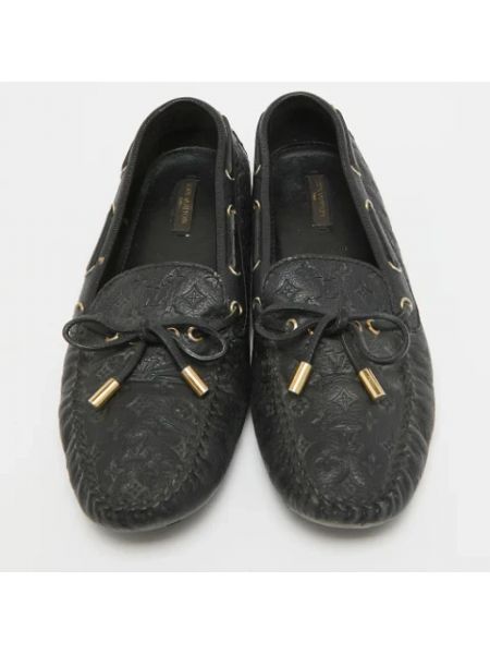 Calzado de cuero retro Louis Vuitton Vintage negro