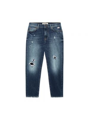Distressed straight jeans Roy Roger's blau