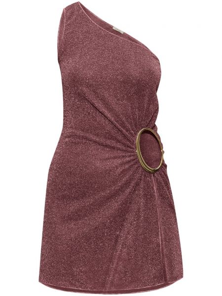 Robe à une épaule Oséree marron