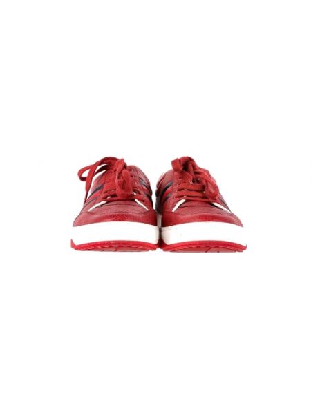 Sneakersy skórzane Gucci Vintage czerwone