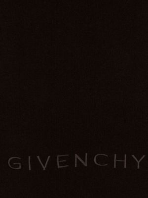 Echarpe brodée en laine Givenchy marron