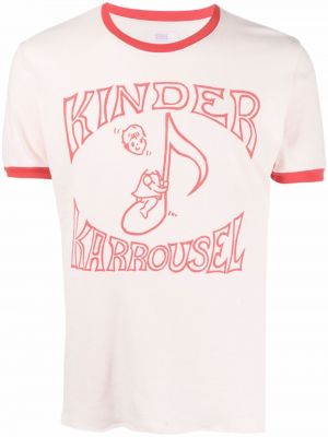 Camiseta con estampado Erl rosa