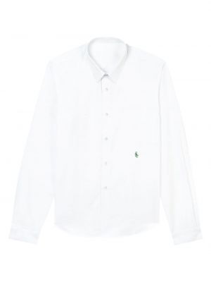 Medvilninė siuvinėta marškiniai Sporty & Rich balta