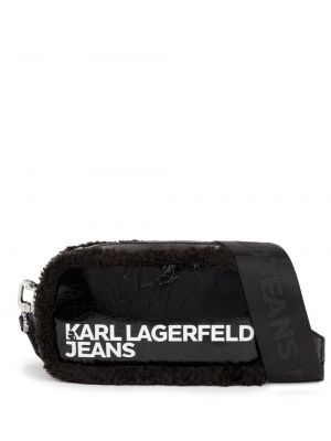 Sac bandoulière à imprimé Karl Lagerfeld Jeans noir
