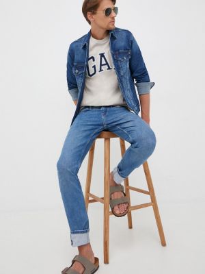 Džínová bunda Pepe Jeans modrá