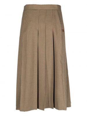 Midi sukně s pepito vzorem Lacoste béžové