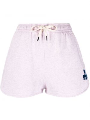 Pantaloni scurți cu imagine Isabel Marant Etoile roz