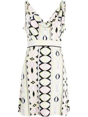 Mini robe à imprimé à motif géométrique Pucci Pre-owned blanc