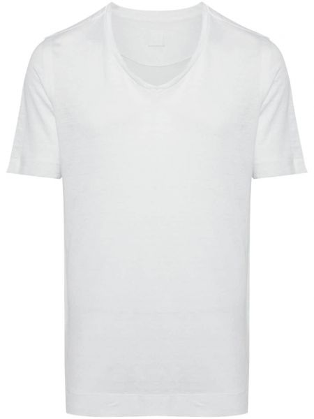 Λινή μπλούζα με λαιμόκοψη v 120% Lino