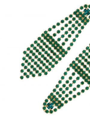Kolczyki z kryształkami Oscar De La Renta zielone