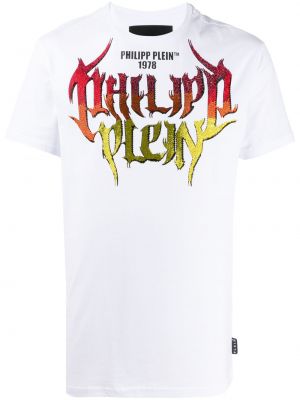 Camiseta con estampado Philipp Plein blanco