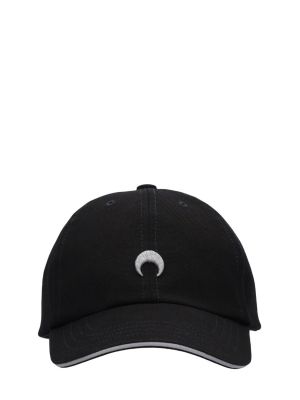 Cappello con visiera di cotone Marine Serre nero