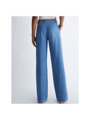 Pantalones de algodón Liu Jo azul