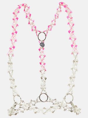 Ogrlica sa perlicama Noir Kei Ninomiya ružičasta