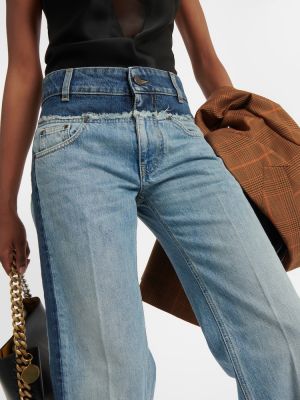 Voľné džínsy s vysokým pásom Stella Mccartney modrá