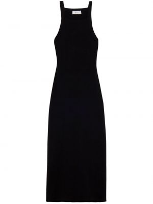 Bavlněné šaty bez rukávů s kulatým výstřihem A.l.c. - černá