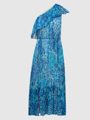 Платье в цветочек с принтом Twin-set синее