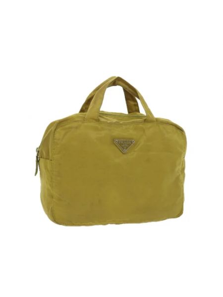 Nylonowa torba Prada Vintage żółta