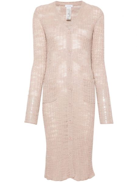 Transparentes lange strickjacke Acne Studios pink