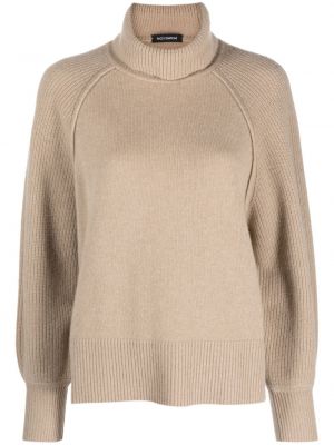 Sweter z kaszmiru Piazza Sempione brązowy