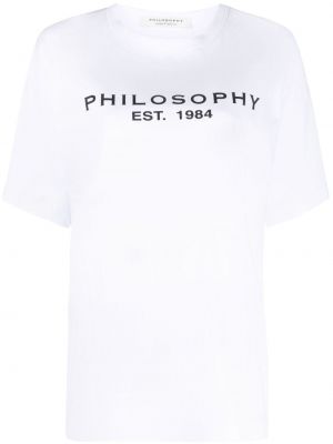 Bavlněné tričko s potiskem Philosophy Di Lorenzo Serafini