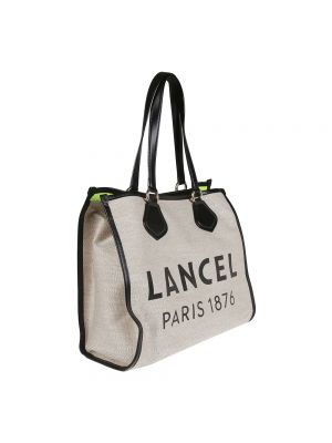 Bolso shopper Lancel beige