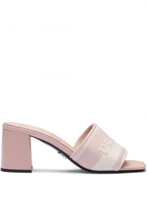 Sandale mit stickerei Prada pink