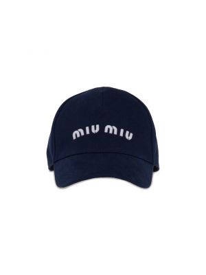 Бейсбольная кепка Miu Miu Drill, Синий/Белый