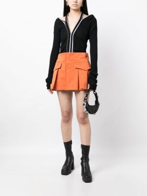 Shorts mit plisseefalten Sacai orange