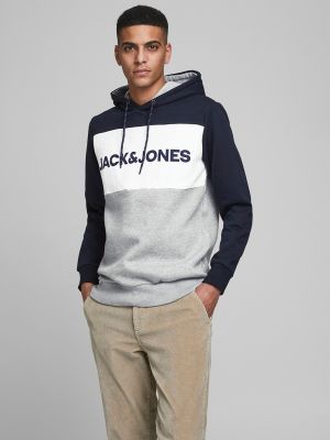 Sudadera con capucha Jack & Jones azul