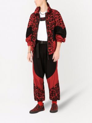 Jacke mit reißverschluss mit print mit leopardenmuster Dolce & Gabbana