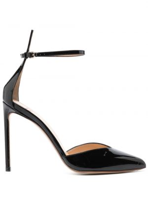 Kožené sandále Francesco Russo čierna