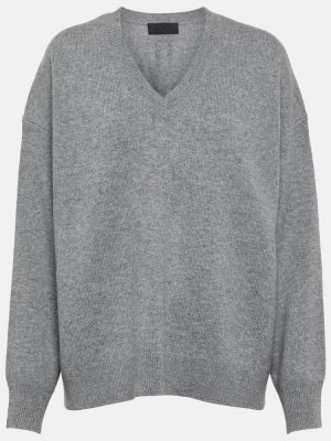 Oversize кашмирен пуловер Nili Lotan сиво