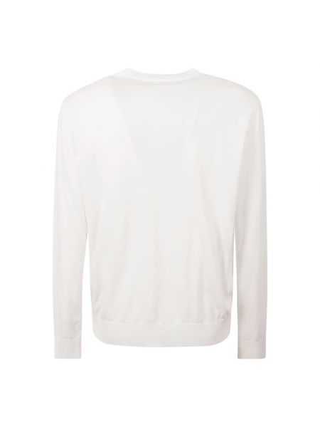 Sweter z dekoltem w serek Dsquared2 biały