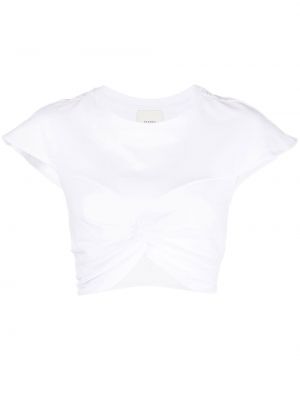 T-shirt avec manches courtes Isabel Marant blanc