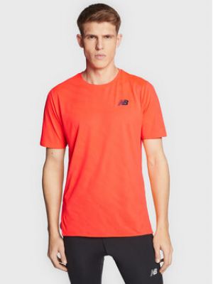 Žakárové tričko New Balance oranžové