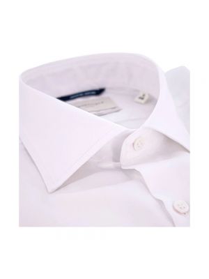 Camisa slim fit de algodón Brooksfield blanco