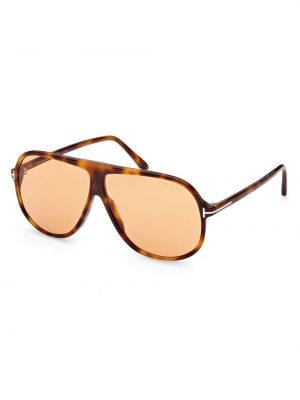 Солнцезащитные очки Spencer Pilot Tom Ford коричневый
