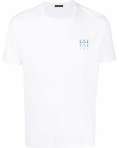 Tričko s potiskem Fay bílé