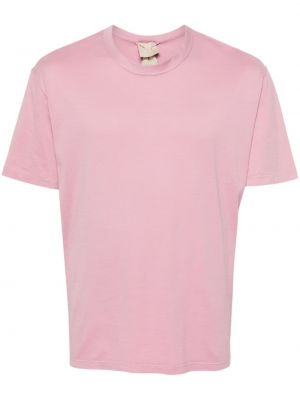 Bavlněné tričko Ten C růžové