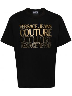 Mustriline puuvillased t-särk Versace Jeans Couture