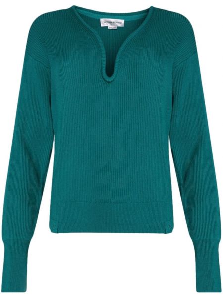 Sweter Victoria Beckham zielony