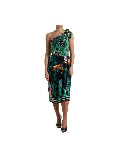 Sukienka midi Dolce And Gabbana zielona