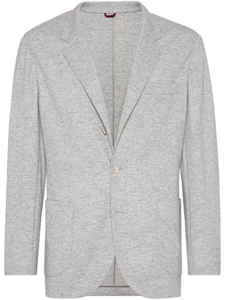 Kaşmir blazer Brunello Cucinelli gri