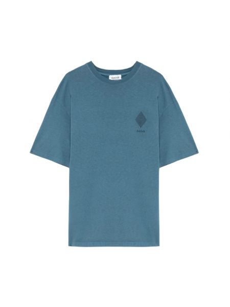 T-shirt mit kurzen ärmeln Amish blau