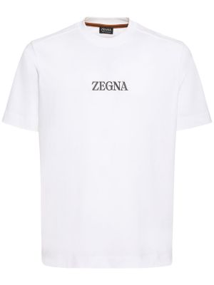 Bavlněné tričko Zegna černé