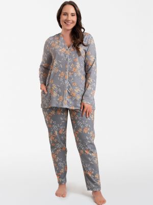 Pidžama ar apdruku ar garām piedurknēm Italian Fashion