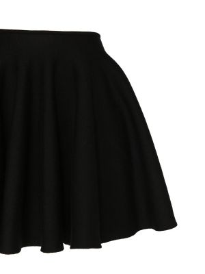 Vlněné mini sukně Khaite černé