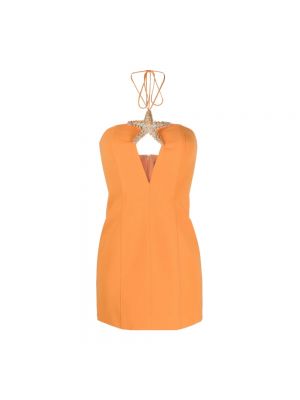 Sukienka mini David Koma pomarańczowa