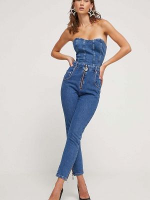 Jeansy skinny Moschino Jeans niebieskie